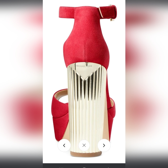 Michael Kors New Red Paloma Platform Heel Size 10 HOST PICK! - Picture 2 of 6